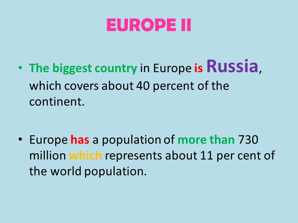 MilaEnglish Blog Facts about Europe
