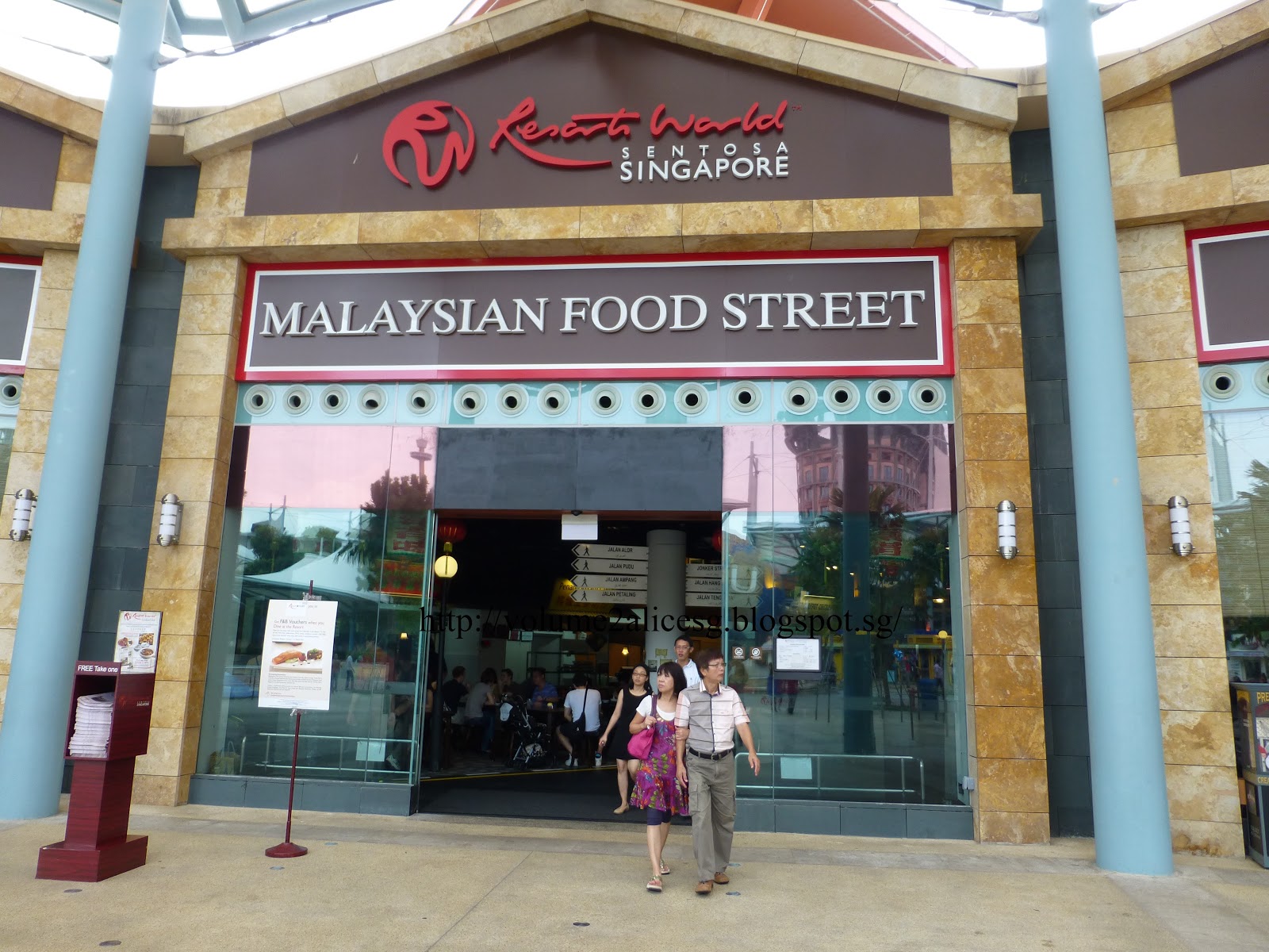 AlicesgSingaporemyhome Sentosa  Malaysian Food Street at Resort