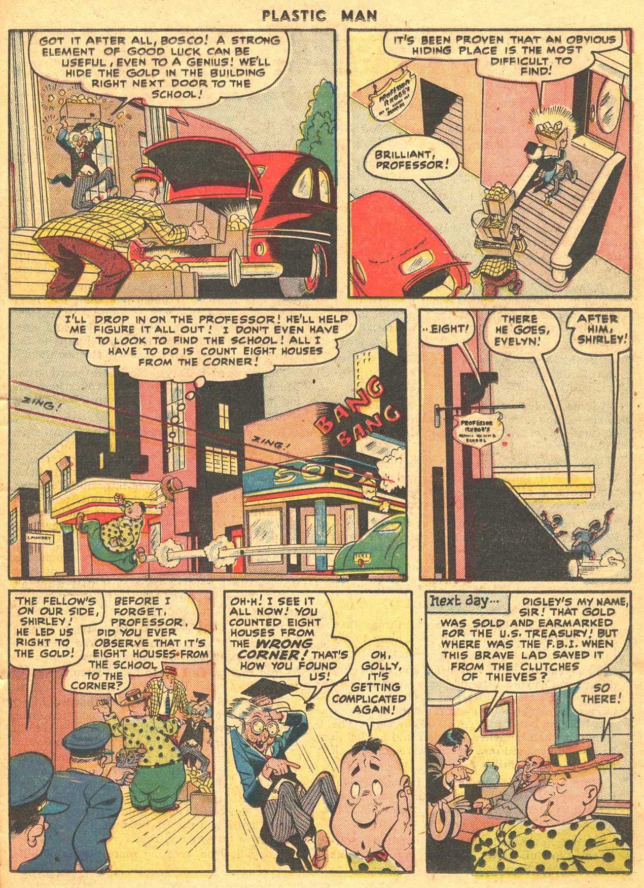 Read online Plastic Man (1943) comic -  Issue #7 - 33