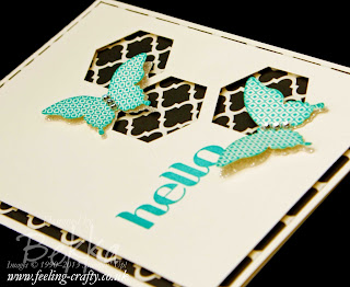 Hello Beautiful Butterflies Card by UK based Stampin' Up! Demonstrator Bekka Prideaux - check out her blog for lots of great ideas using the Papillon Potpourri Stamp Set