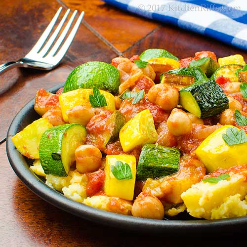 Zucchini and Chickpea Stir-Fry