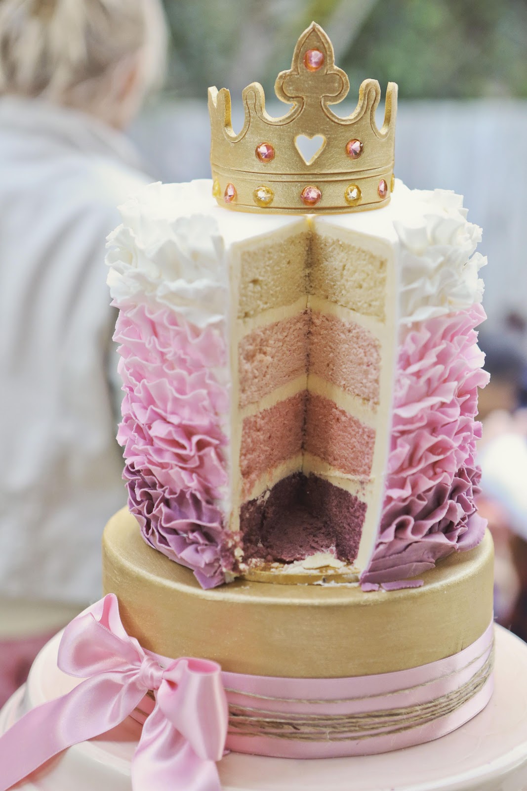 Bubble and Sweet: How to eat a Tiara - Pink Ruffle ...