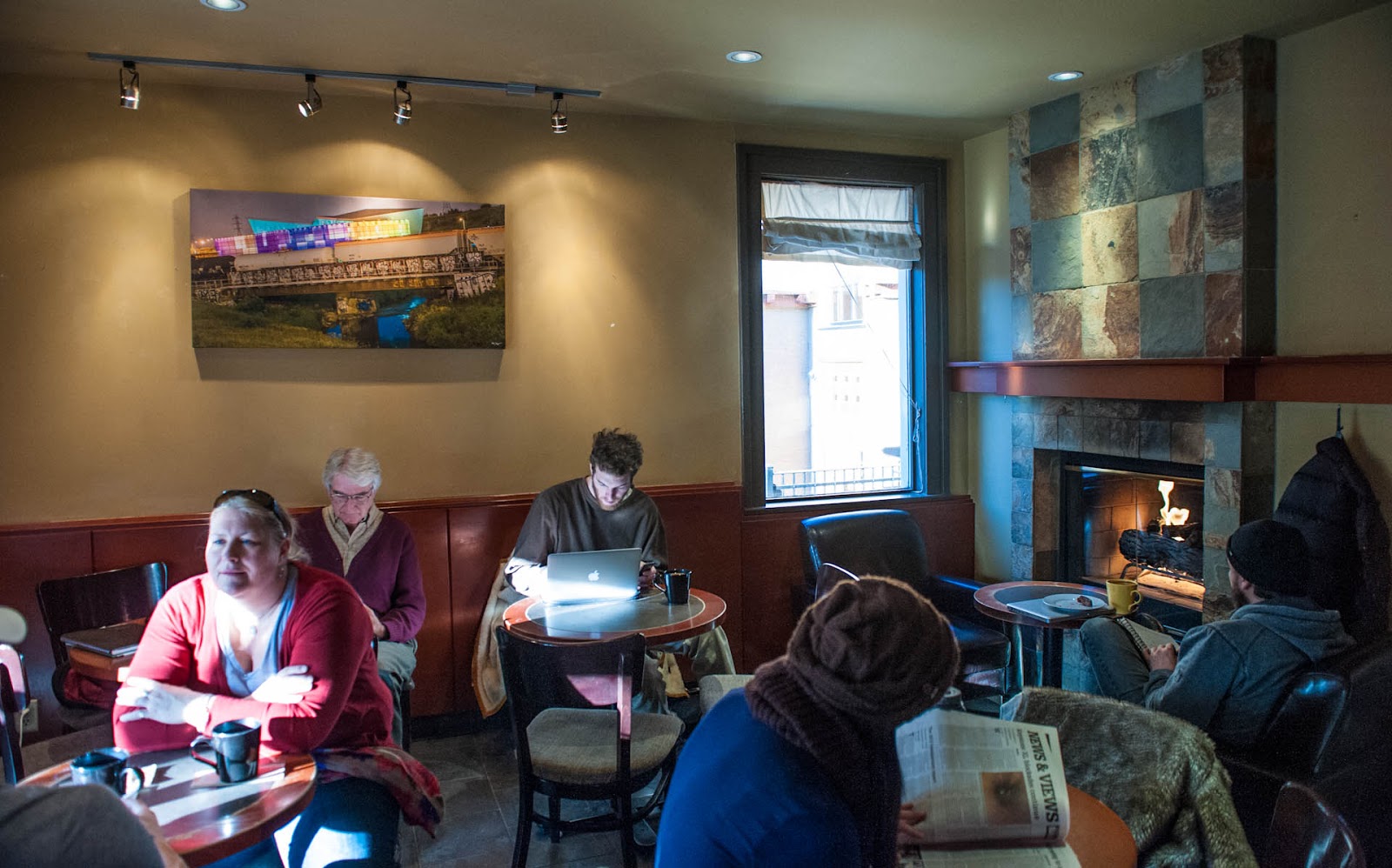 Sturgeon M.D. Michael Sturgeon's art displayed at Higher Ground Cafe