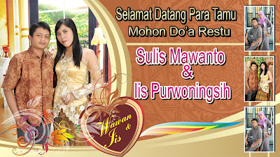 banner pernikahan unik
