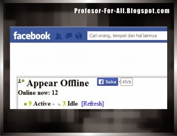 soft4ever: Aplikasi APPEAR OFFLINE Untuk FACEBOOK: Cara Agar Tidak