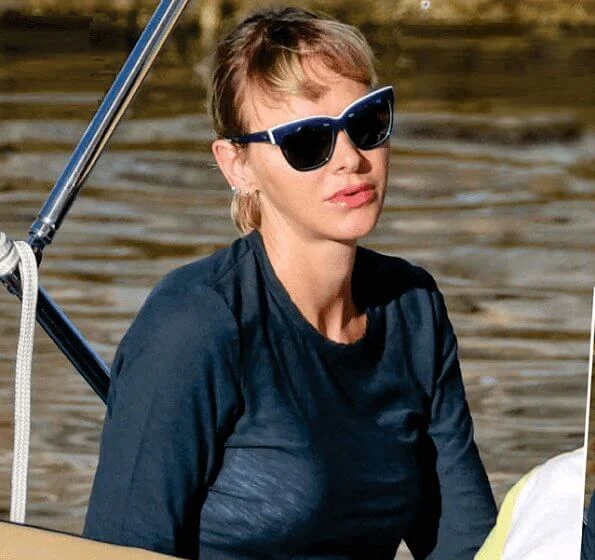 Princess Charlene is currently in Calvi, together with Crown Prince Jacques and Princess Gabriella for 2020 summer holiday