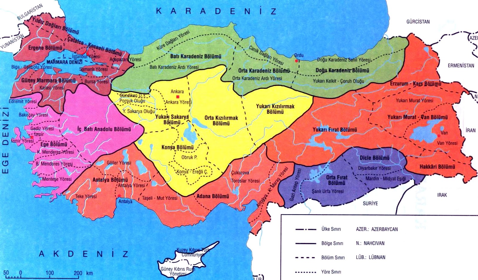 Türkiye'nin Coğrafi Bölgeleri Konu Anlatımı - dersteknik.com