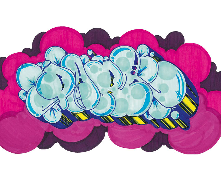 Bubble letters colorful cool letter fonts - volfmagic