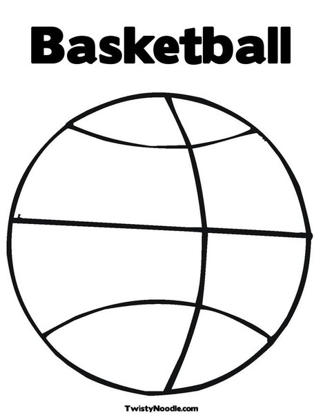 desenhos de bola de basquete para colorir