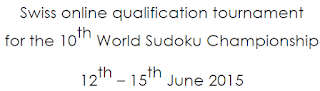 Swiss Sudoku Qualifiers 2015