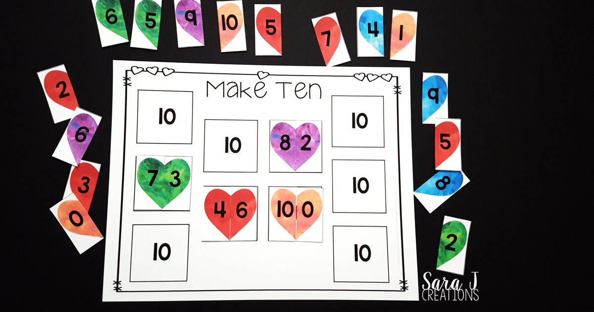 Hearts Make Ten Game Sara J Creations