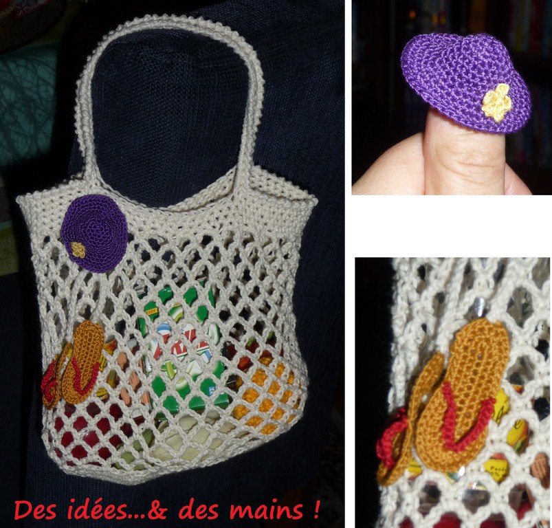 cabas filet crochet