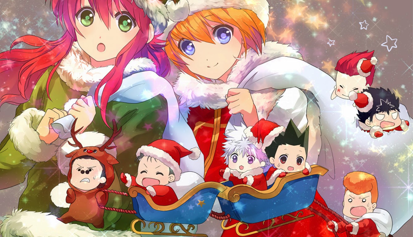 Hunter X Hunter Yu Yu Hakusho Christmas A46 Hd Wallpaper