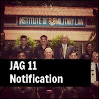 JAG Judge Advocate General Entry Scheme 11th Notification