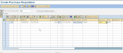 How to Create Purchase Requisition in SAP MM - T Code - ME51N