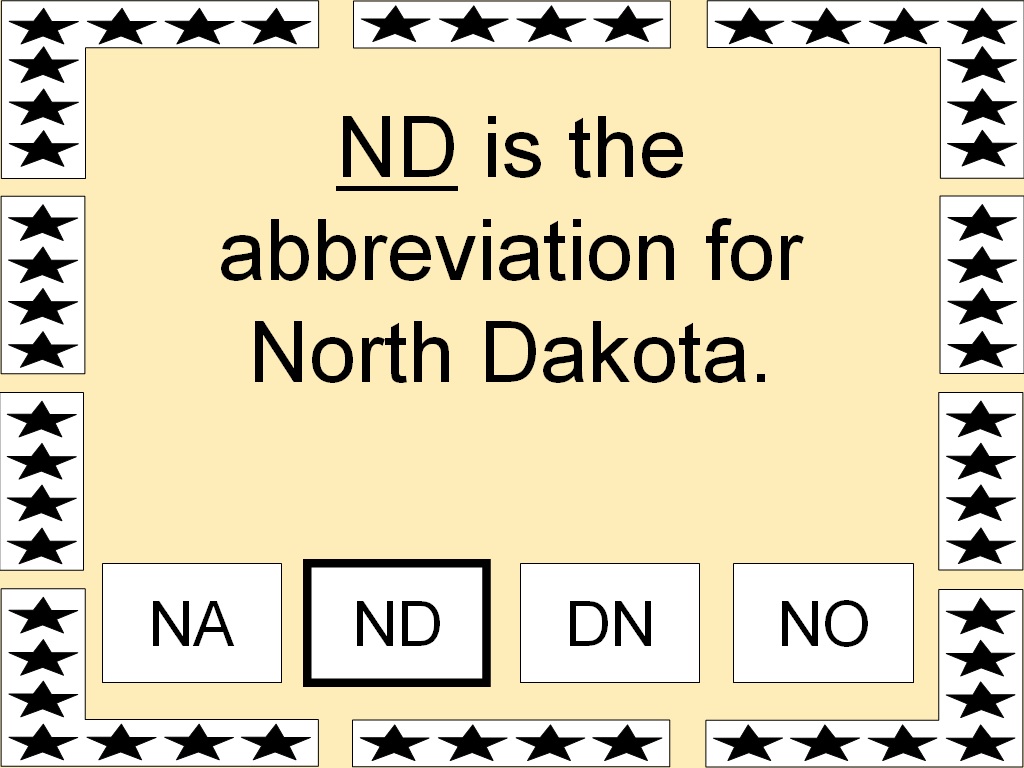 Student Survive 2 Thrive American State Abbreviations Part 2 of 5