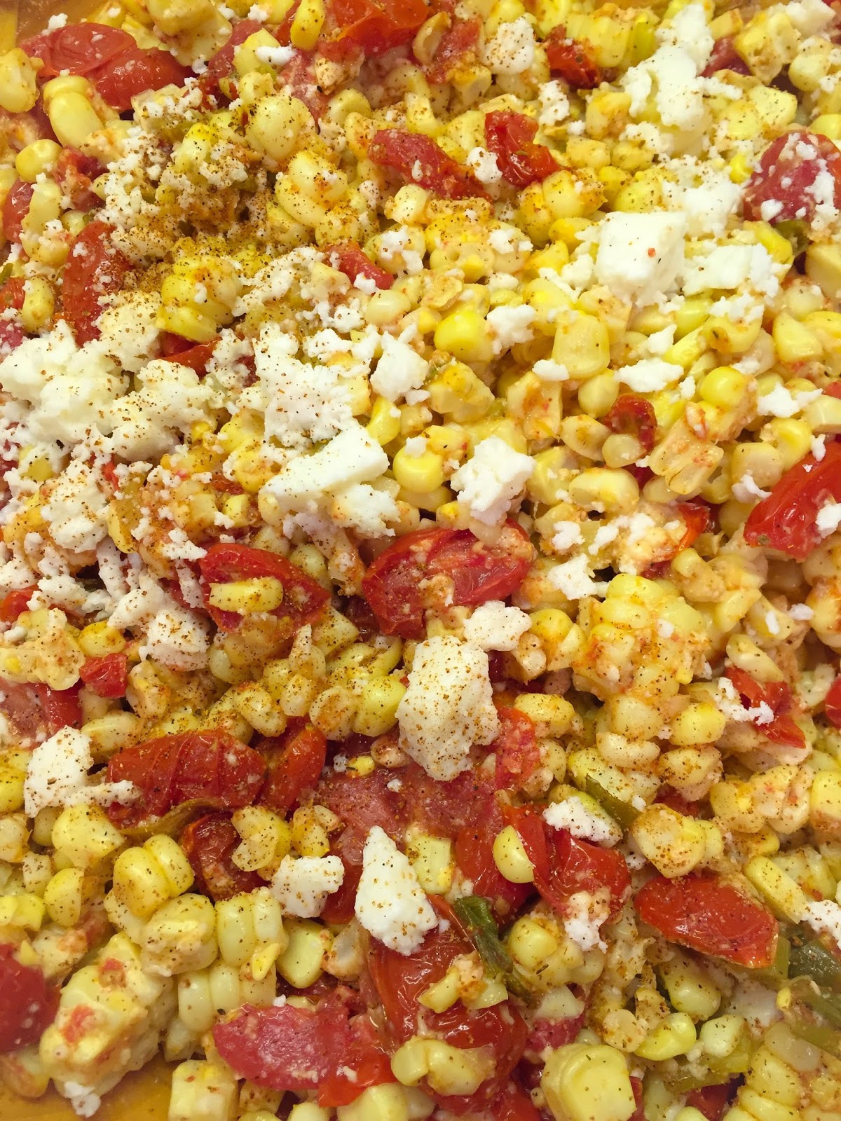 Nibbling Gypsy Roasted Corn and Tomato Salad