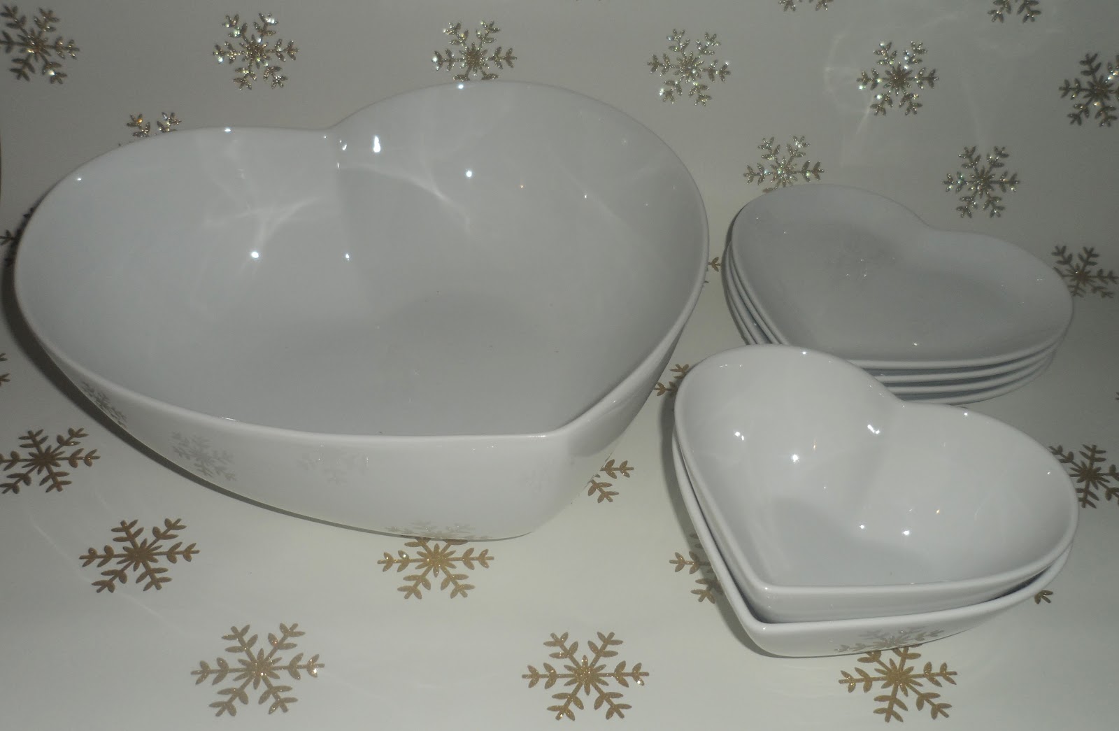 New homeware pretty heart shaped plates and bowls from Next flutter