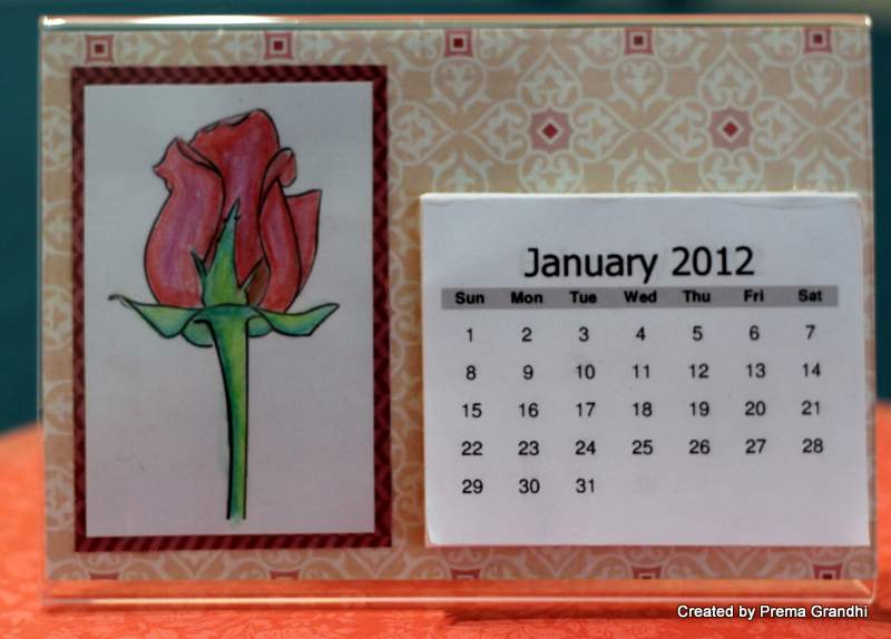 Handmade Crafts With Love Desktop Tear off calendars