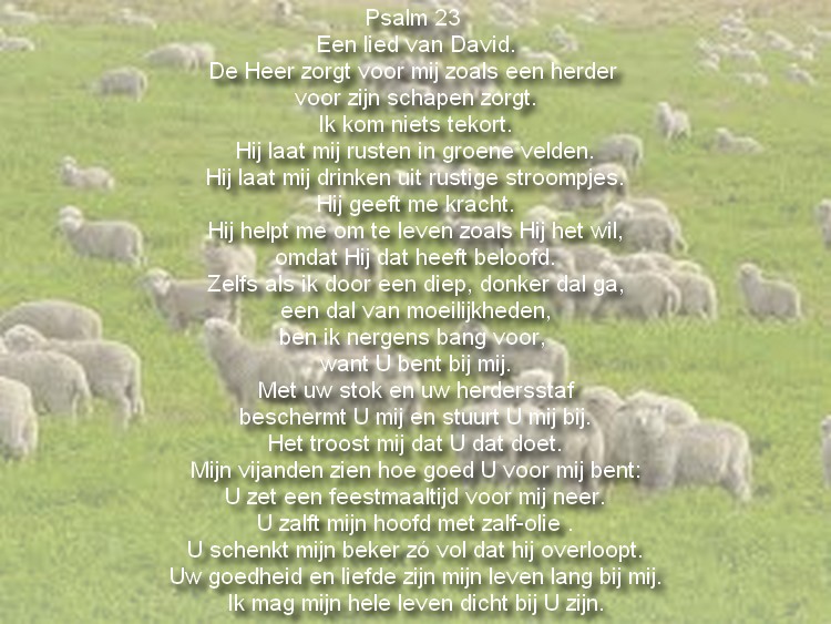 Wonderlijk Klankbord: Psalm 23 JF-87