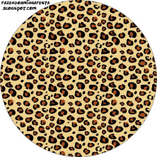 Toppers or Free Printable Leopard Prints Labels.