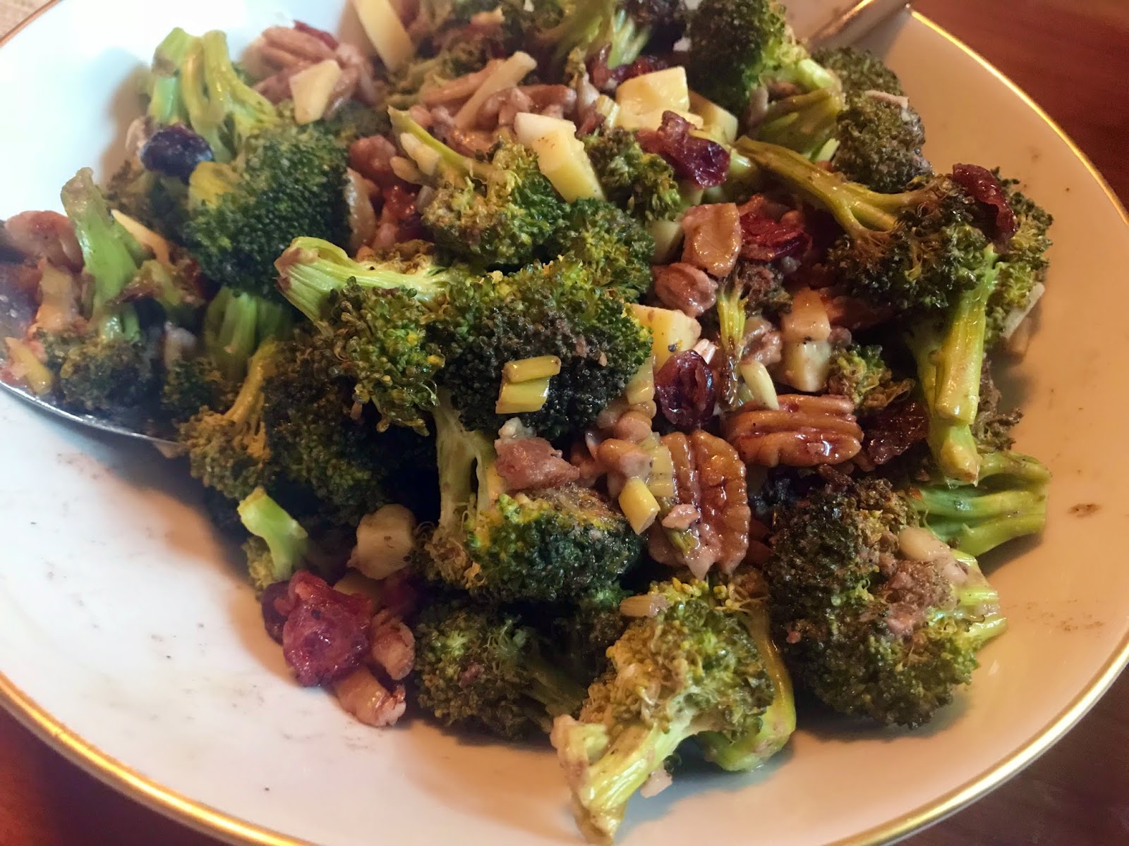 Short and Savory (Roasted Broccoli Salad with Cheddar and Bacon