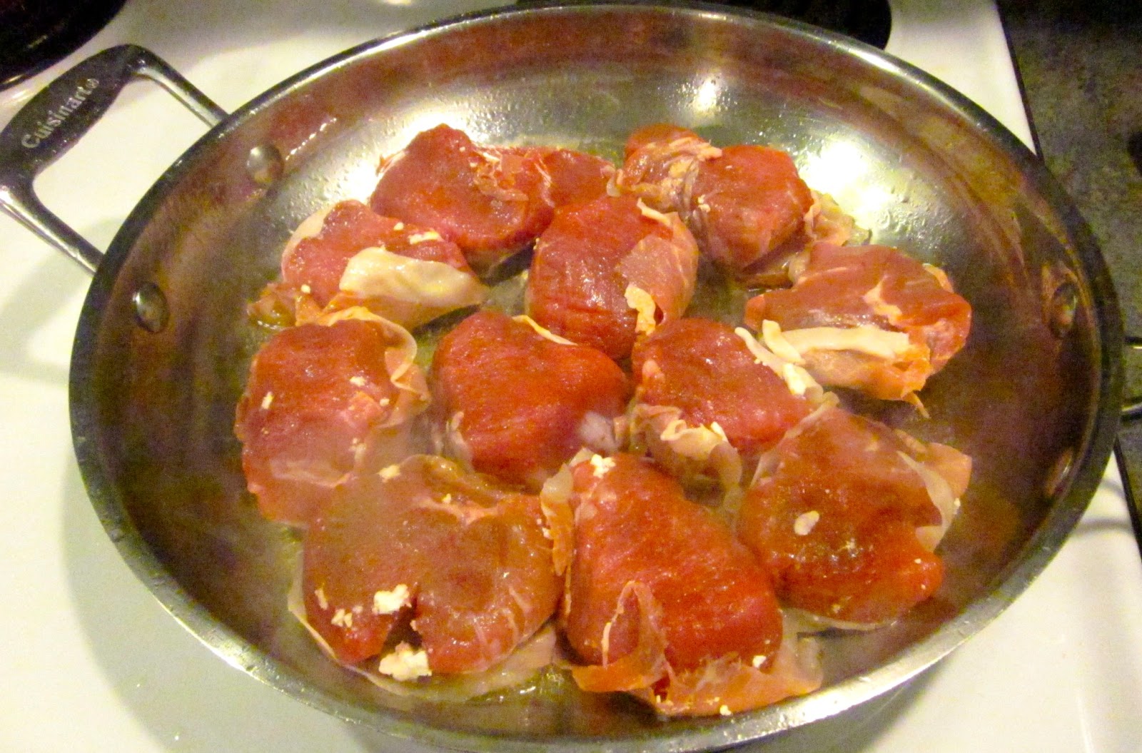 What's for dinner Stuffed pork tenderloin nuggets