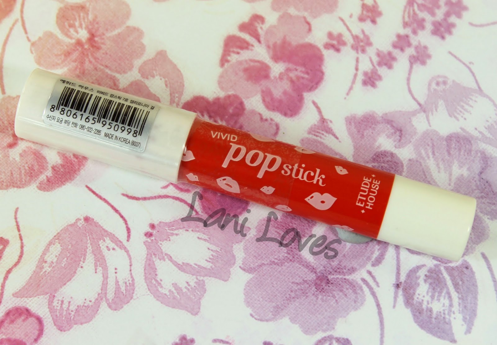 Etude House Vivid Pop Stick #7 California Girl Swatches & Review