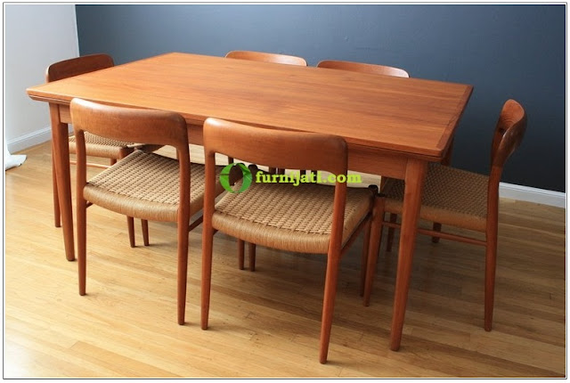 Model meja makan jati minimalis 1