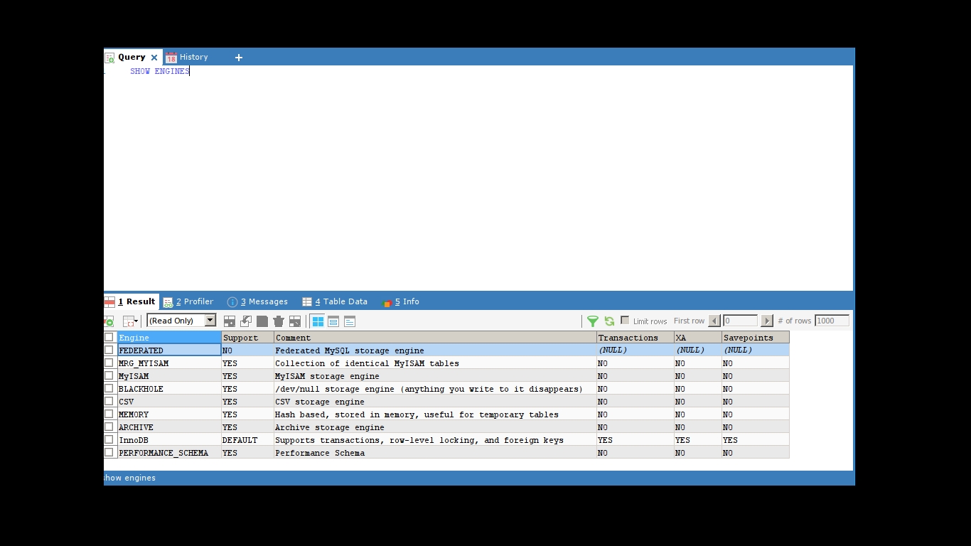 Database Expert How can we use federated engine in MySql