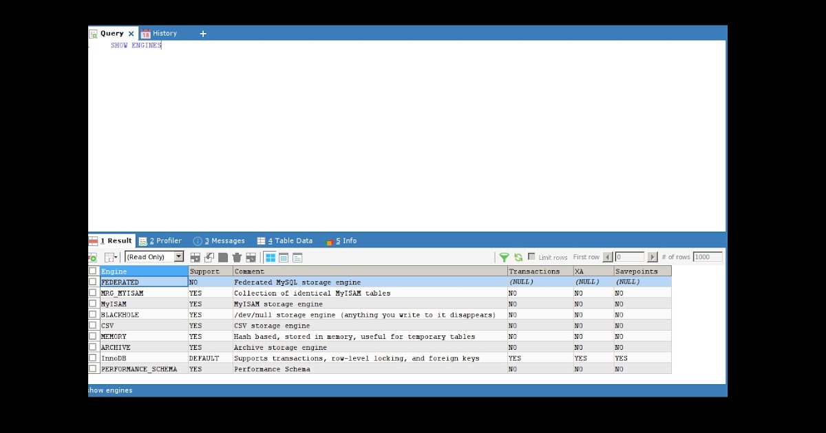 Database Expert How can we use federated engine in MySql