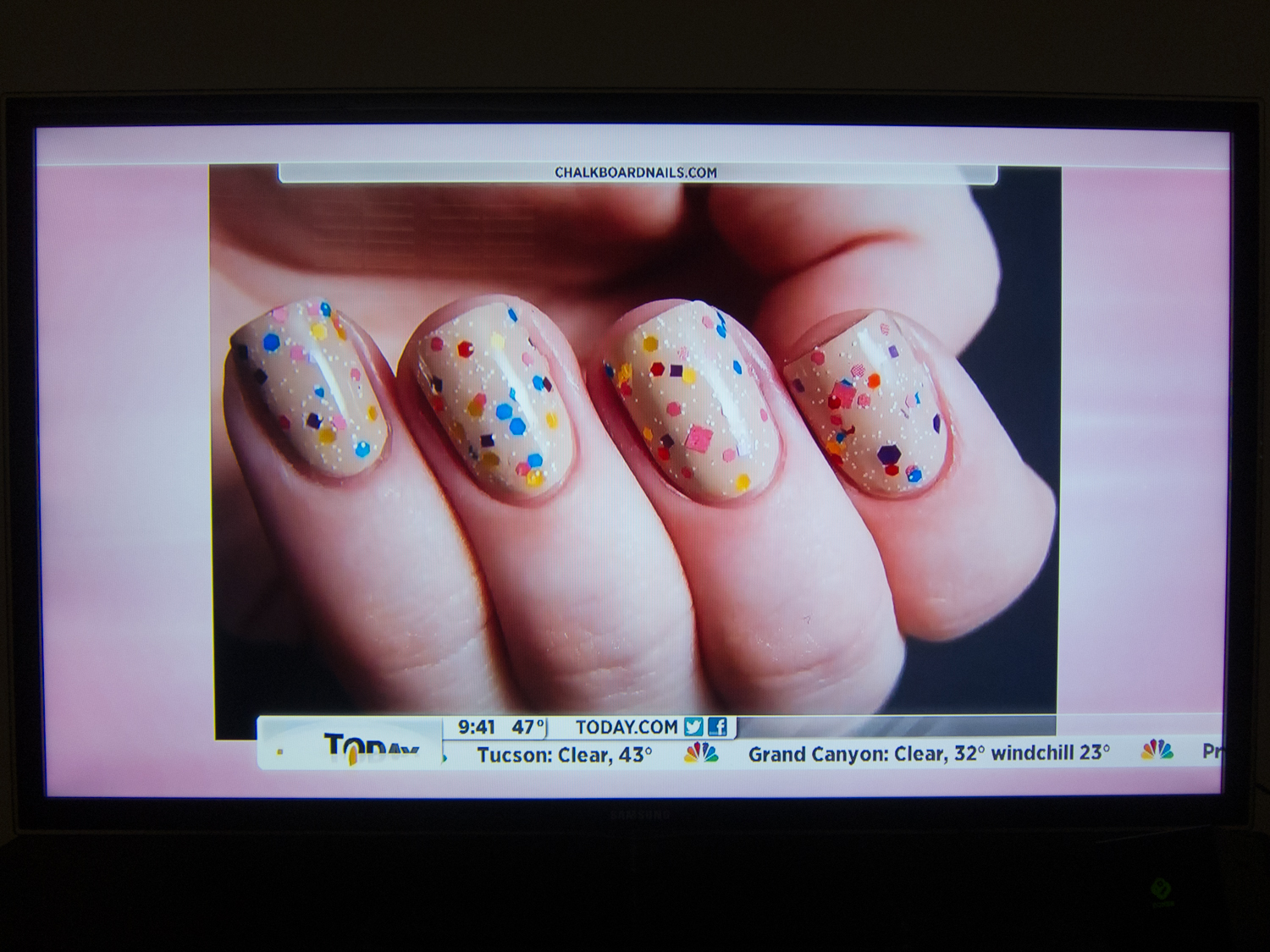 Chalkboard Nails on The Today Show Chalkboard Nails Phoenix, Arizona Nail Artist