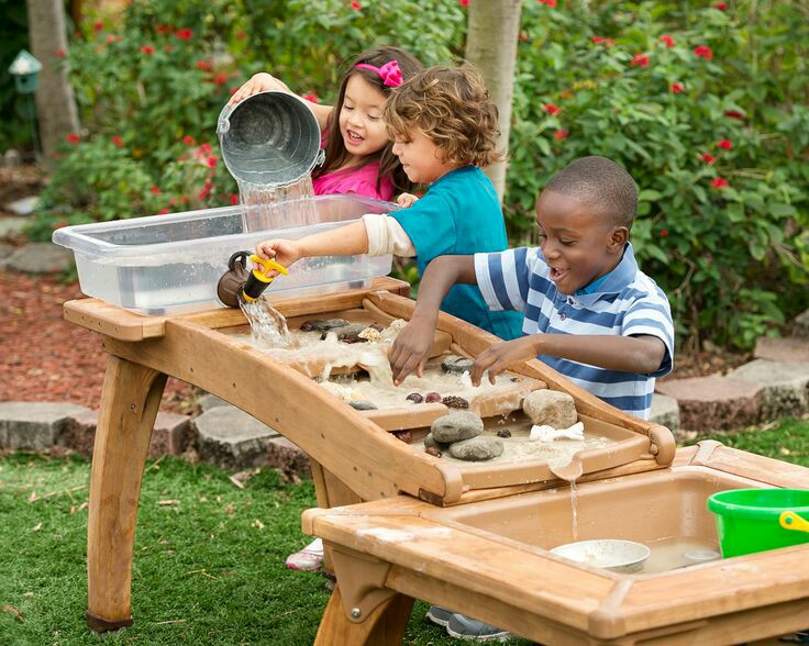 Excellerations Mesa sensorial para niños pequeños al aire libre (artículo #  MINISEN)