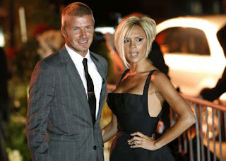 David Beckham with Wife