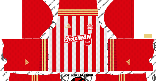 Olympiacos FC 2018/19 Kit - Dream League Soccer Kits - Kuchalana
