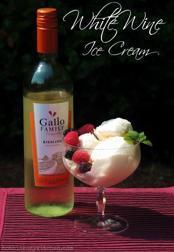 White Wine Ice Cream for an GalloFamily SundaySupper Bobbi's Kozy