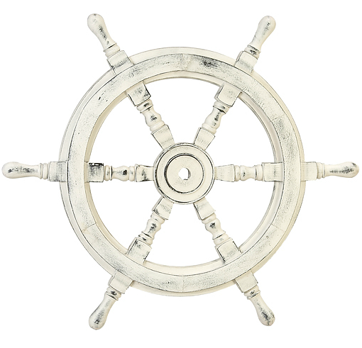 Ship Wheel Decor A Stylish Spin On The Old Captains White Ship Wheel