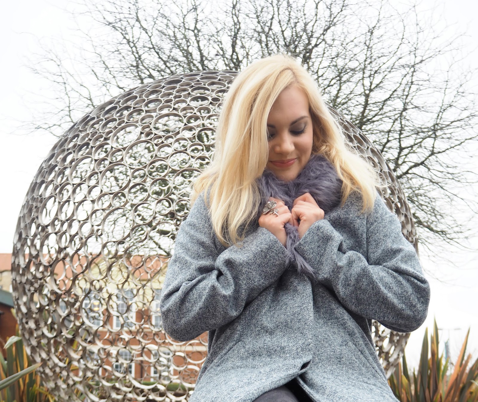 Grey Days & Silver Orbs: Outfit | Katie Kirk Loves 