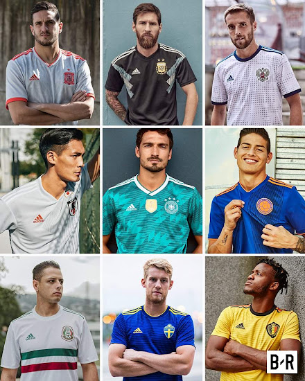 adidas world cup away jerseys 2018