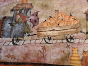 Up close - Halloween Wallhanging