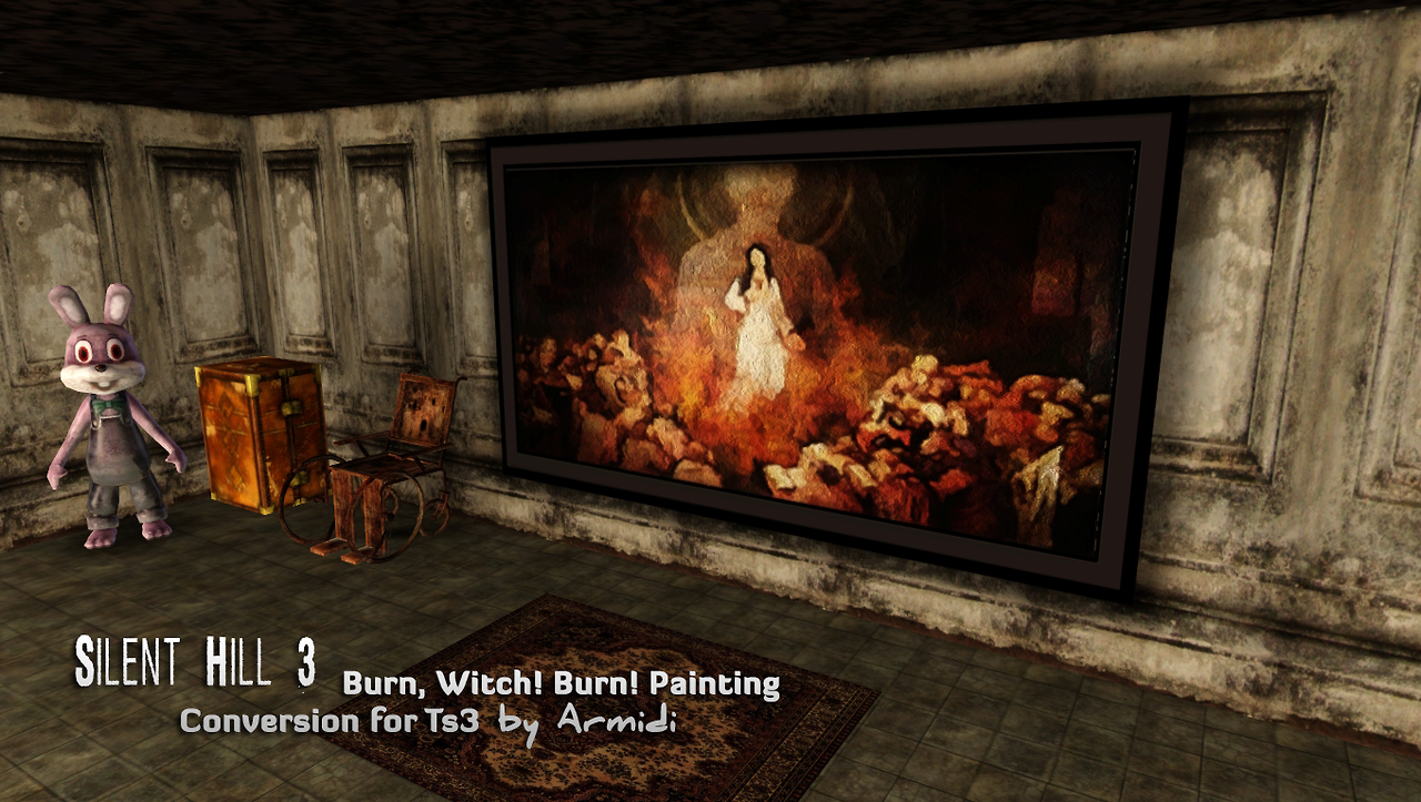 My Sims 3 Blog Silent Hill 3 Burn, Witch! Burn! Painting by Armidi