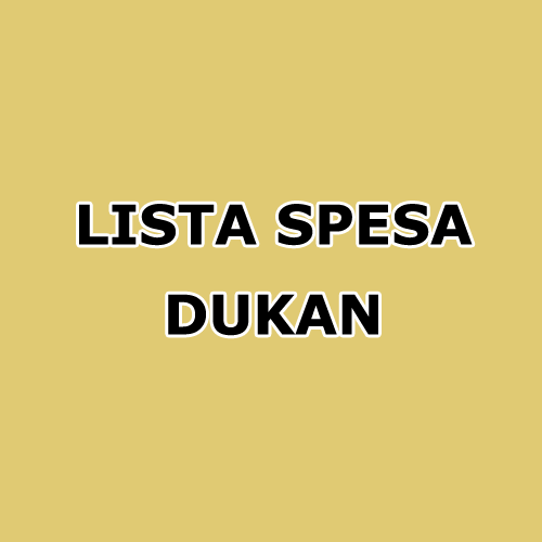 lista della spesa per una dieta sana