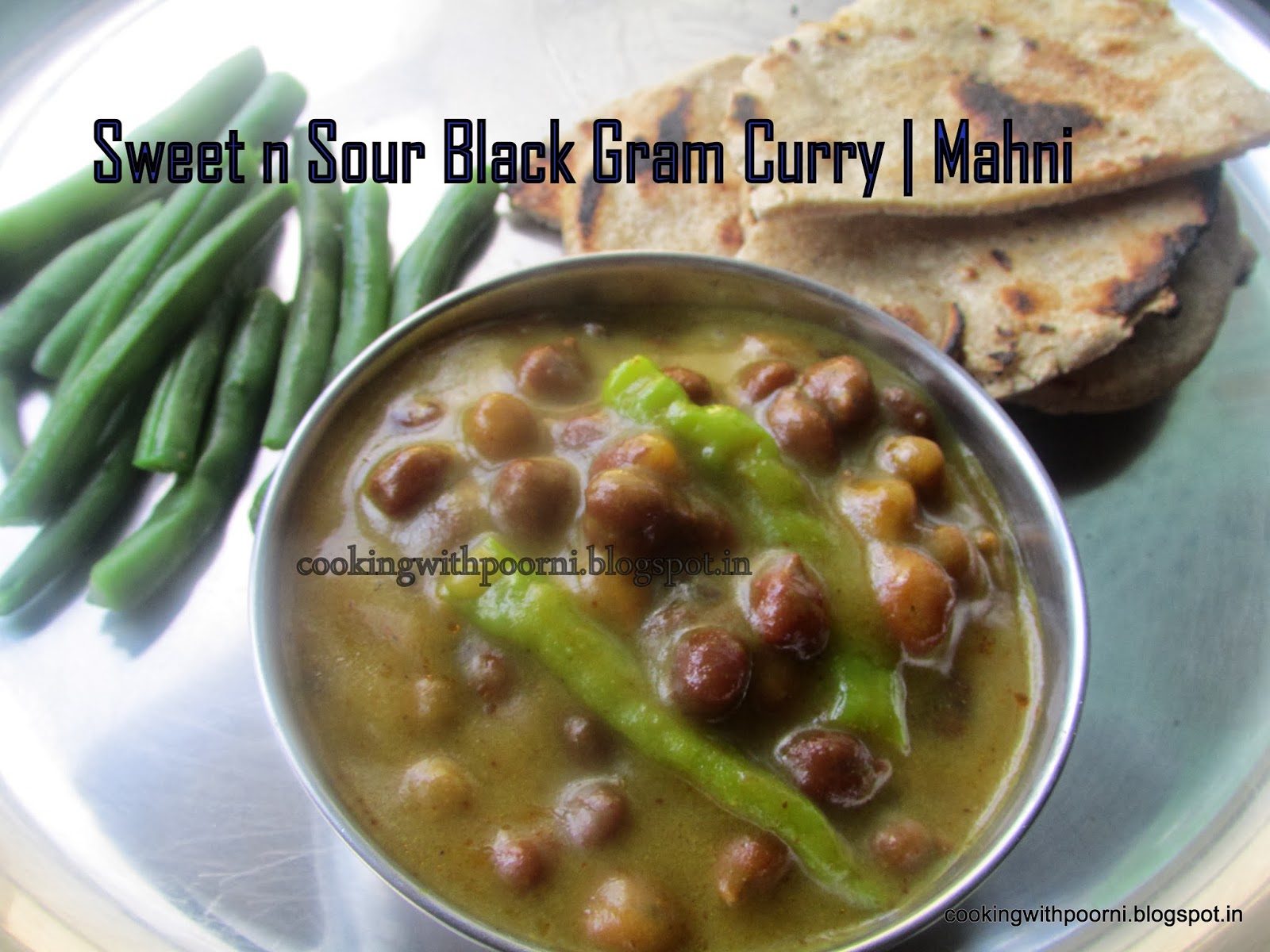 Cooking with Poorni: Sweet n Sour Black Gram Curry | Mahni