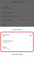 how to change input keyboard on android phone