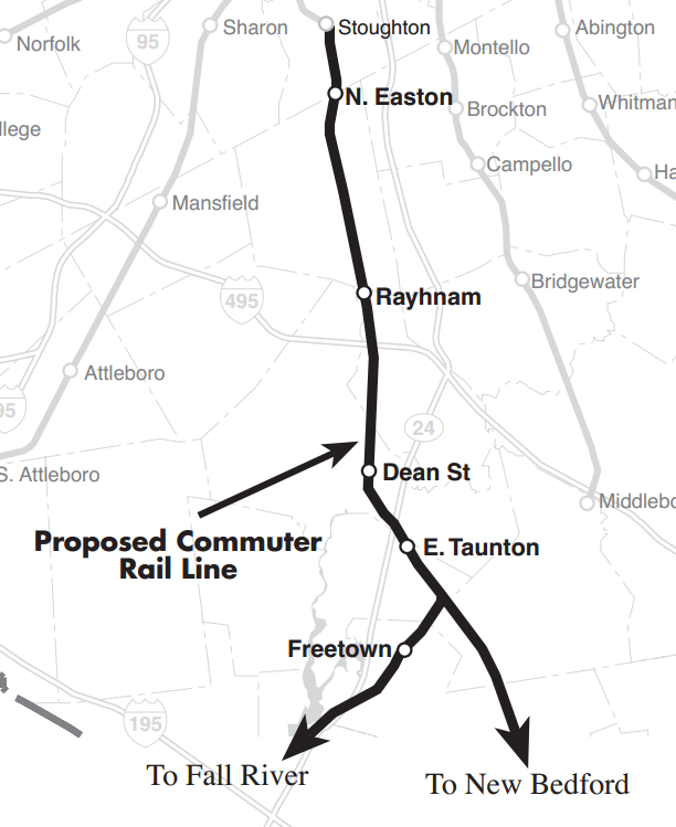 South Coast Rail Map