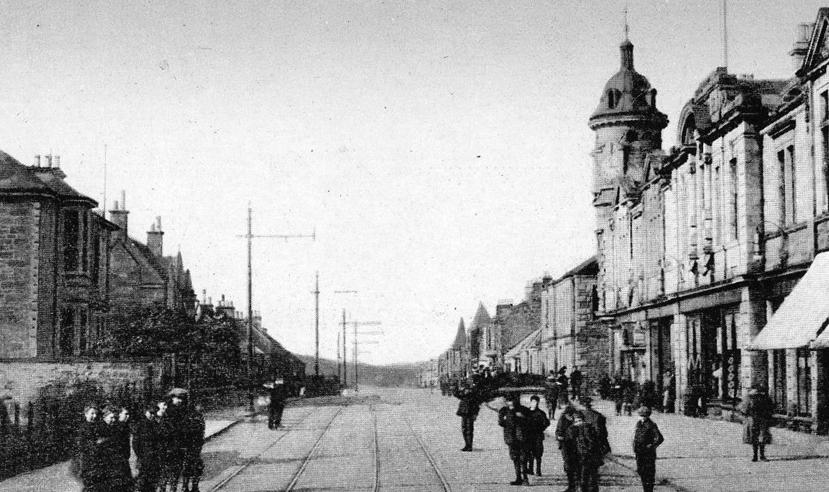 Tour Scotland Old Photograph Bank Street Lochgelly Fife Scotland