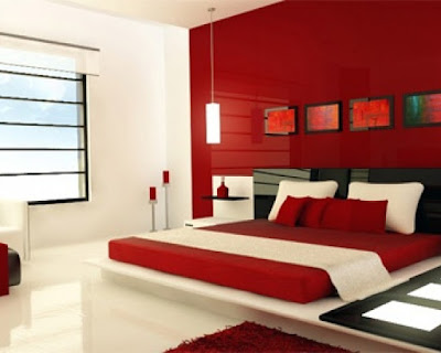 Quartos de Casal decorados com Vermelho