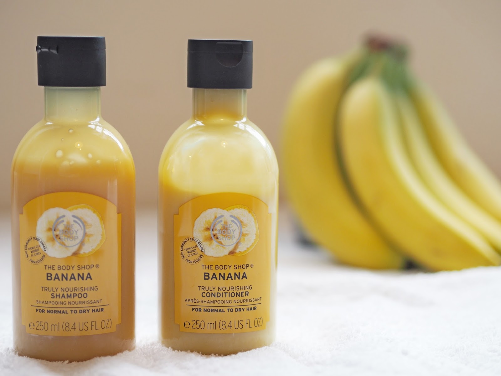 ERIN KAY WILLIAMS Cruelty Free Beauty Review; Body Shop Banana Shampoo and Conditioner