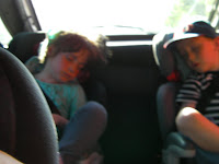 2 exhausted  sleeping people paultons park romsey