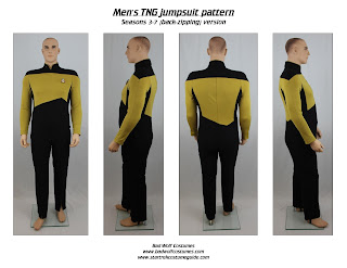 Star Trek TNG Men's Jumpsuit Sewing Pattern